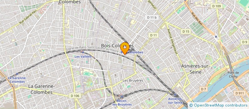 localisation de l'entreprise MADAME MONICA MARTY à BOIS-COLOMBES