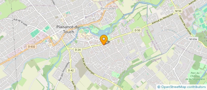 localisation de l'entreprise MADAME MONICA OTOMEGA FAUCHER  PLAISANCE-DU-TOUCH