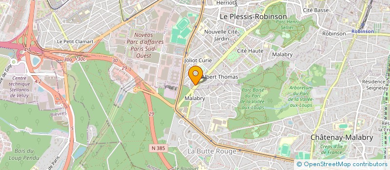 localisation de l'entreprise MADAME MONICA PRIETO à LE PLESSIS-ROBINSON