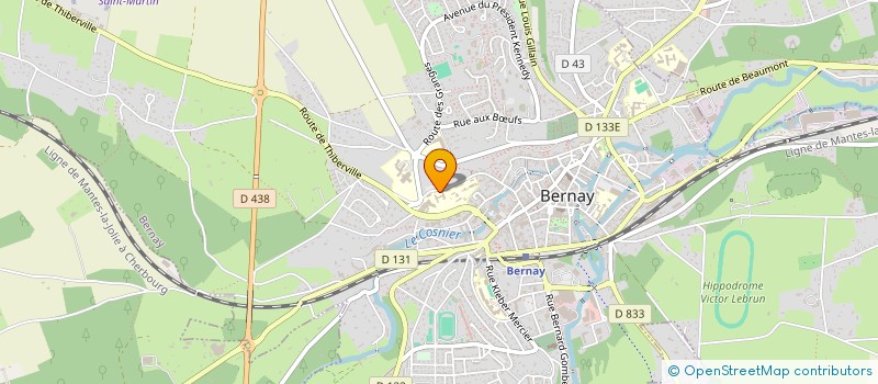 localisation de l'entreprise MADAME MONICA STETIU à BERNAY