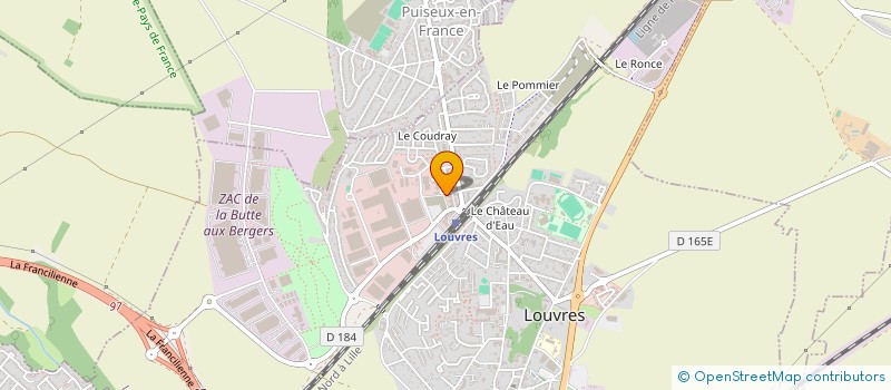 localisation de l'entreprise MADAME MONICA STRIFLER DA SILVA  LOUVRES