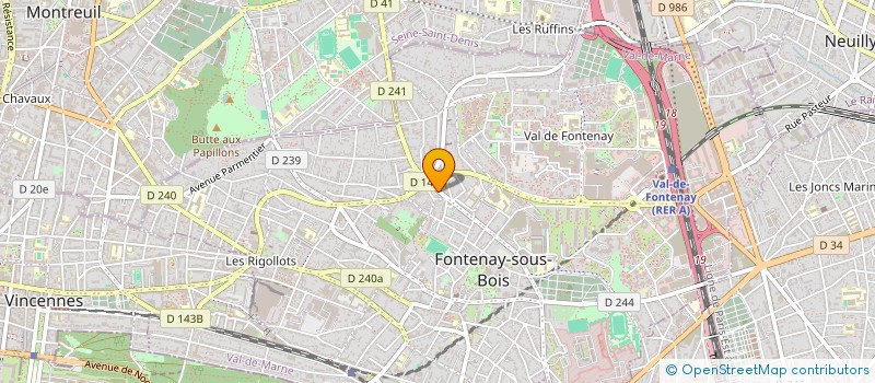 localisation de l'entreprise MADAME MONICA VAZ à FONTENAY-SOUS-BOIS