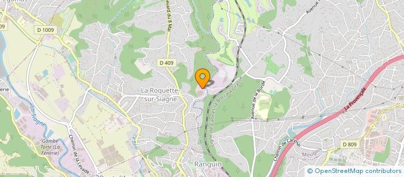 localisation de l'entreprise MADAME MONICA VEROLIN à LA ROQUETTE-SUR-SIAGNE