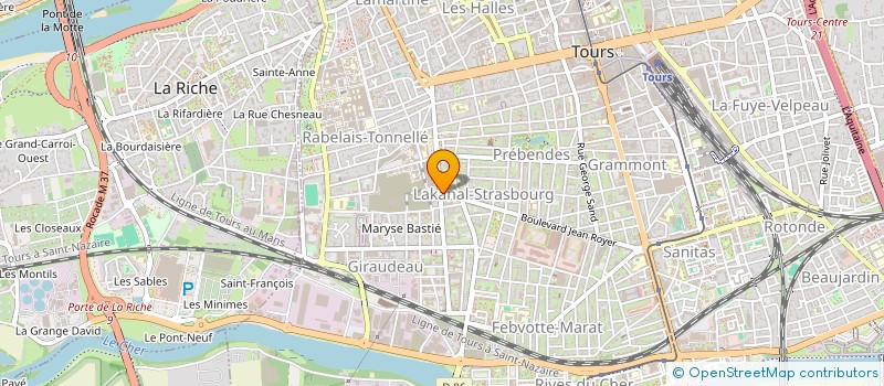 localisation de l'entreprise MADAME MONIKA BAILLARGEANT à TOURS