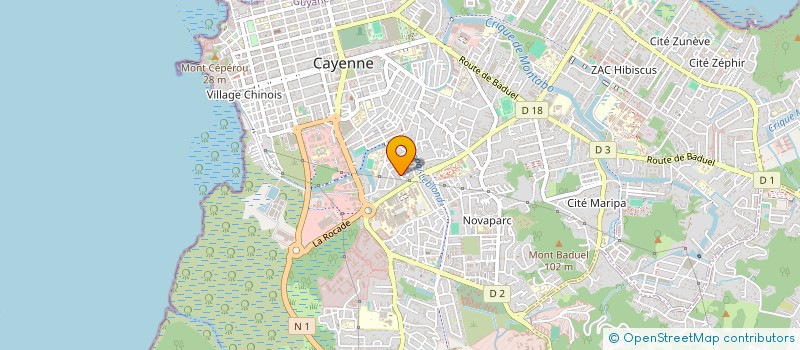 localisation de l'entreprise MADAME MONIKA GENOIS  CAYENNE