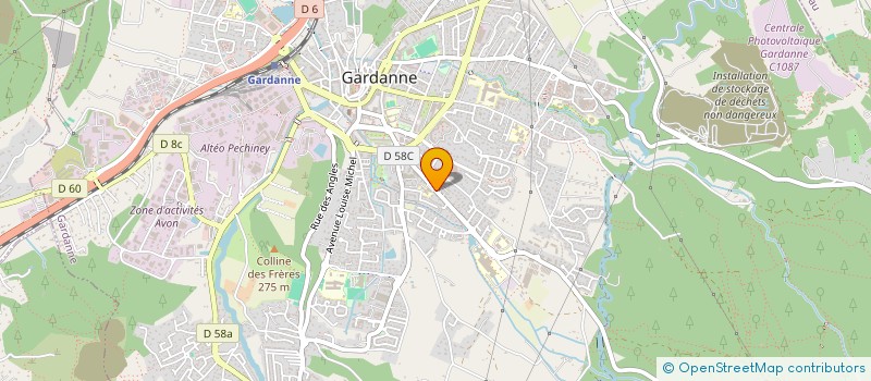 localisation de l'entreprise MADAME MONIKA-JANE MANZON DHESSE  GARDANNE