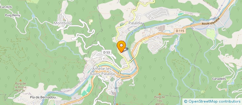 localisation de l'entreprise MADAME MONIKA KURTH  AMELIE-LES-BAINS-PALALDA