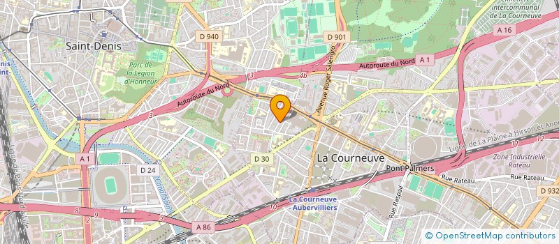 localisation de l'entreprise MADAME MONIKA PAUNOVIC à LA COURNEUVE