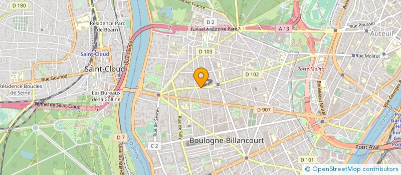 localisation de l'entreprise MADAME MONIKA VILLIMOVA  BOULOGNE-BILLANCOURT