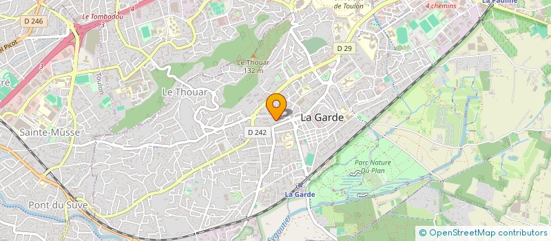 localisation de l'entreprise MADAME MONIQ FARGUE à LA GARDE
