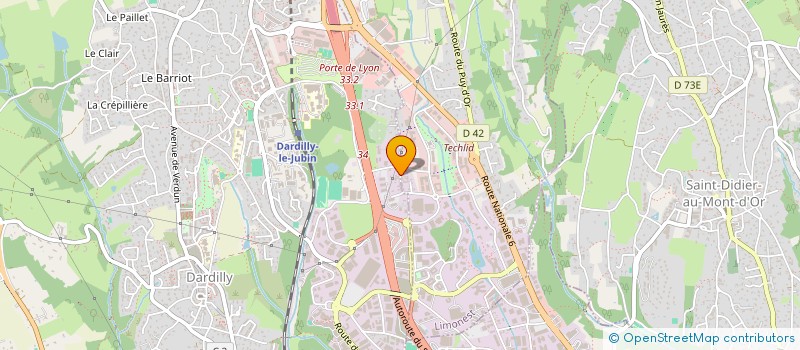 localisation de l'entreprise MADAME MONIQUE ACARIE  DARDILLY