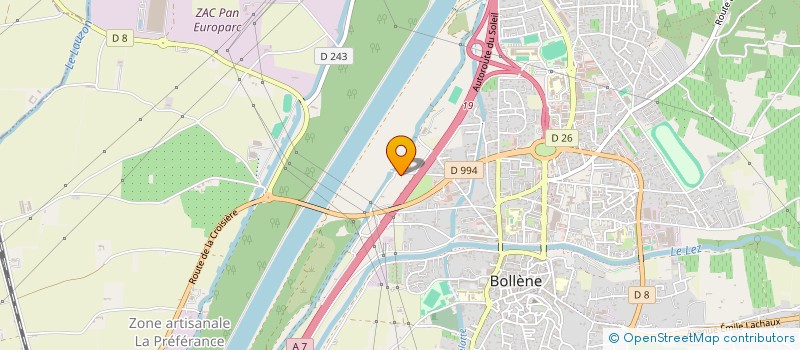 localisation de l'entreprise MADAME MONIQUE ADNET  BOLLENE