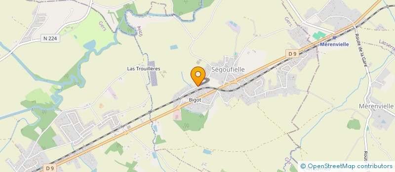 localisation de l'entreprise MADAME MONIQUE AEGUIN  AURADE