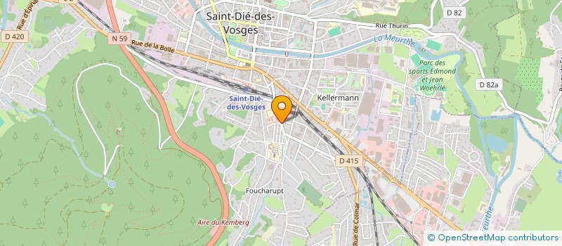 localisation de l'entreprise MADAME MONIQUE AGGUINI  SAINT-DIE-DES-VOSGES