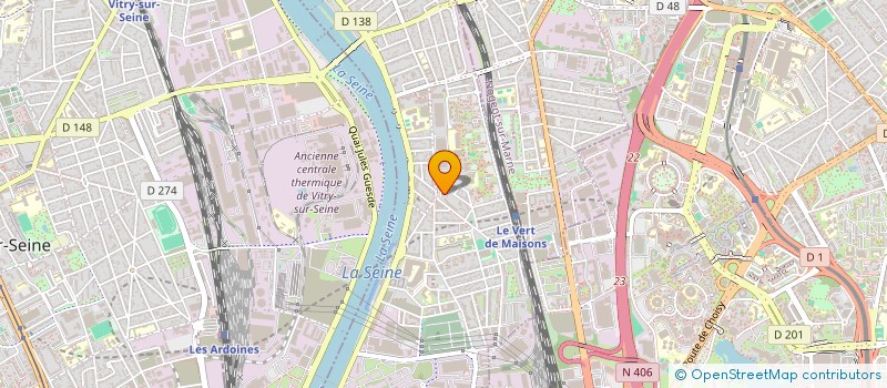 localisation de l'entreprise MADAME MONIQUE ALBERT à ALFORTVILLE