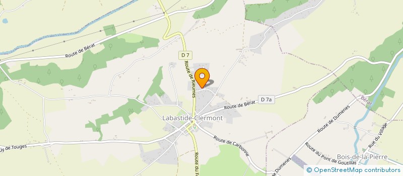 localisation de l'entreprise MADAME MONIQUE ALCARAS  LABASTIDE-CLERMONT