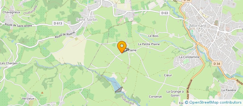 localisation de l'entreprise MADAME MONIQUE ALEXANDRI  MORNANT