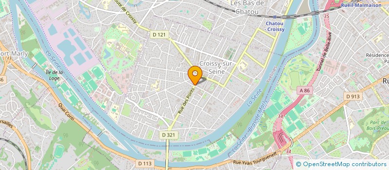 localisation de l'entreprise MADAME MONIQUE ALLAIN  CROISSY-SUR-SEINE