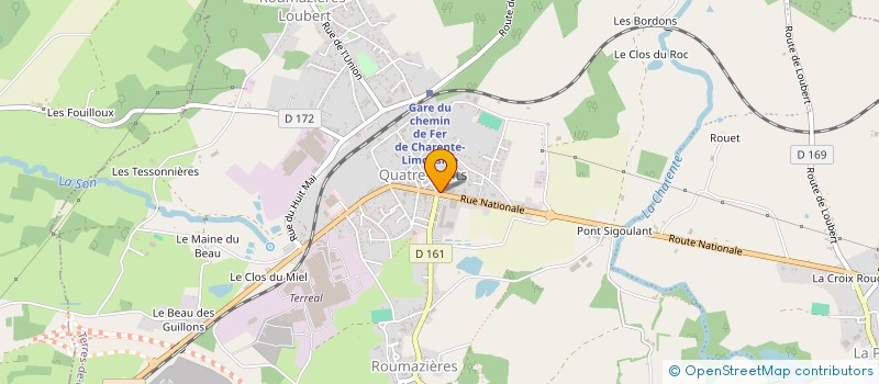 localisation de l'entreprise MADAME MONIQUE ALLORY à TERRES-DE-HAUTE-CHARENTE