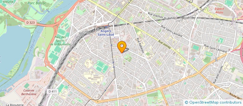 localisation de l'entreprise MADAME MONIQUE AMIRAULT  ANGERS