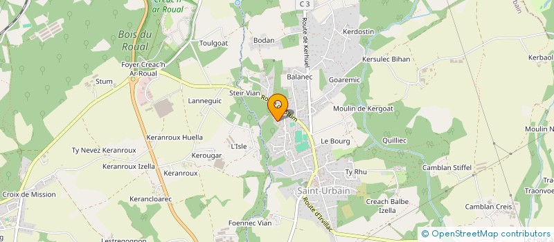 localisation de l'entreprise MADAME MONIQUE ANDRE  SAINT-URBAIN