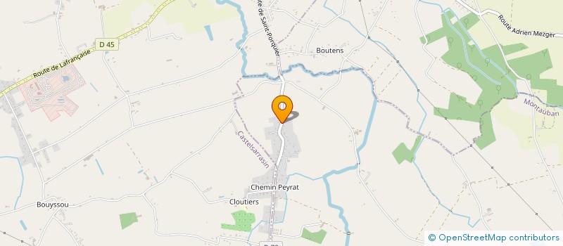 localisation de l'entreprise MADAME MONIQUE ANTONIOLLI  LA VILLE-DIEU-DU-TEMPLE