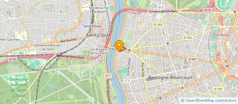localisation de l'entreprise MADAME MONIQUE ANTY à BOULOGNE-BILLANCOURT