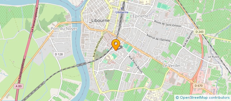 localisation de l'entreprise MADAME MONIQUE ARCARAZ  LIBOURNE