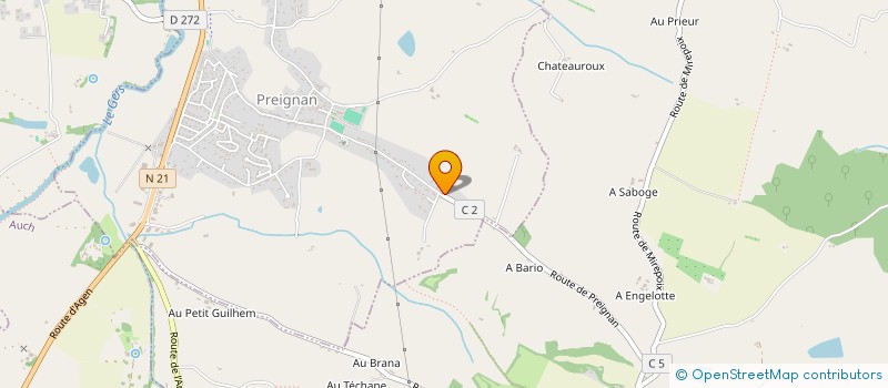 localisation de l'entreprise MADAME MONIQUE ARQUES  PREIGNAN