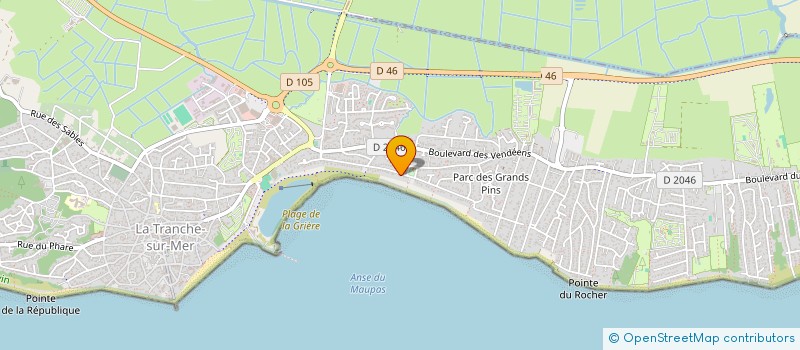 localisation de l'entreprise MADAME MONIQUE ASSAD  LA TRANCHE-SUR-MER