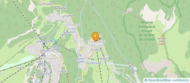 localisation de l'entreprise MADAME MONIQUE ASTIER PERRET à COURCHEVEL