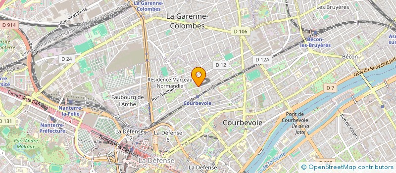 localisation de l'entreprise MADAME MONIQUE ASTRUC à COURBEVOIE