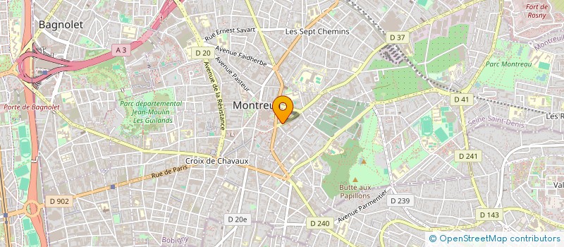 localisation de l'entreprise MADAME MONIQUE AUBERT à MONTREUIL