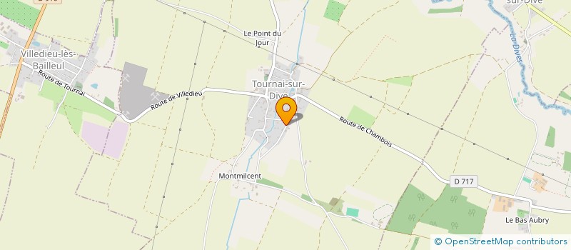 localisation de l'entreprise MADAME MONIQUE AUBIN à TOURNAI-SUR-DIVE