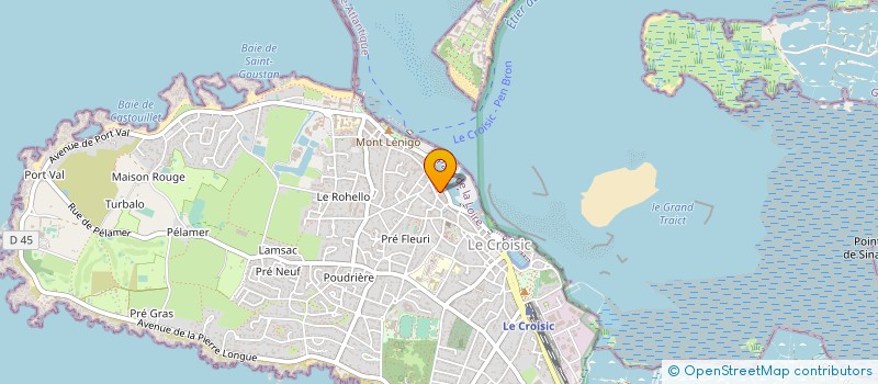 localisation de l'entreprise MADAME MONIQUE AUDONNET  LE CROISIC