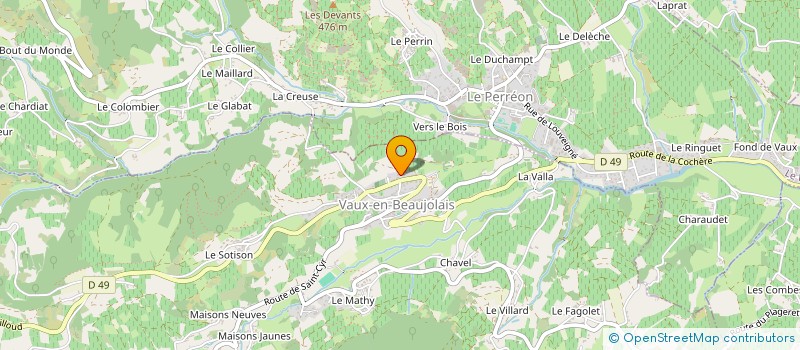 localisation de l'entreprise MADAME MONIQUE AUNIER à SAINT-ETIENNE-LA-VARENNE