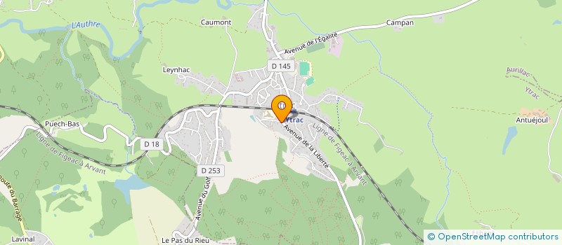 localisation de l'entreprise MADAME MONIQUE AUTHEMAYOU à YTRAC