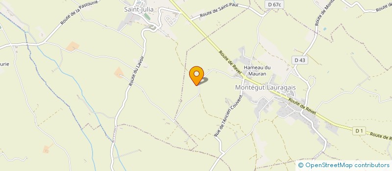 localisation de l'entreprise MADAME MONIQUE AVERSENG à MONTEGUT-LAURAGAIS