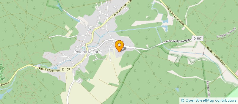 localisation de l'entreprise MADAME MONIQUE BAILLON  POIGNY-LA-FORET