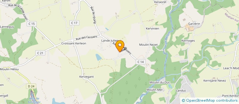 localisation de l'entreprise MADAME MONIQUE BAILLY à RIEC-SUR-BELON