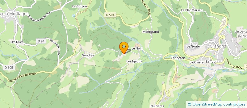 localisation de l'entreprise MADAME MONIQUE BALLANDRAS  CLAVEISOLLES