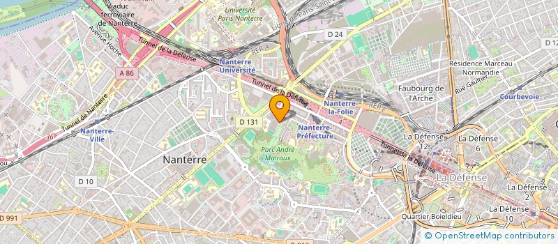 localisation de l'entreprise MADAME MONIQUE BAMEL  NANTERRE