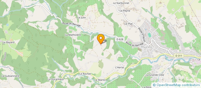 localisation de l'entreprise MADAME MONIQUE BANCILLON  THURINS