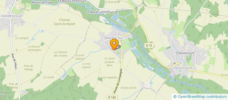 localisation de l'entreprise MADAME MONIQUE BARE  MAREST-SUR-MATZ