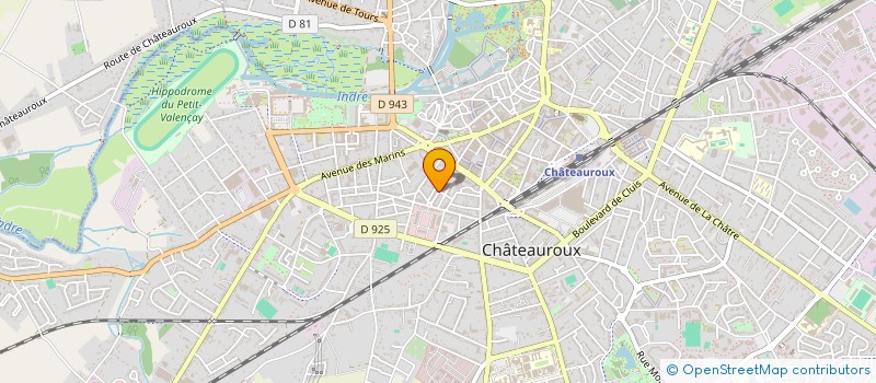 localisation de l'entreprise MADAME MONIQUE BARGE à CHATEAUROUX