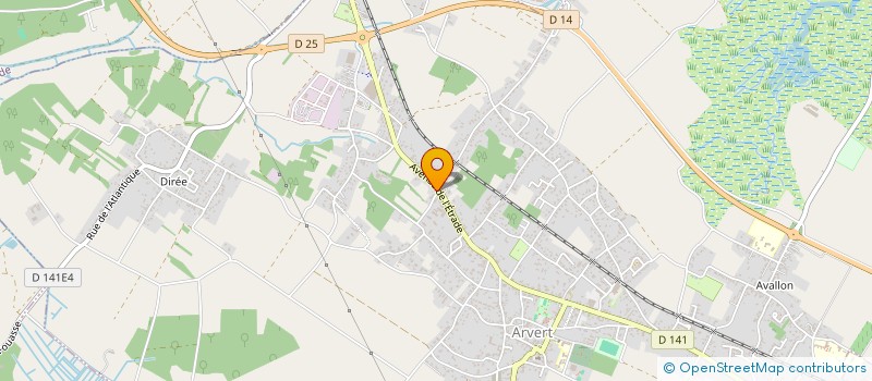 localisation de l'entreprise MADAME MONIQUE BARITEAU  ARVERT