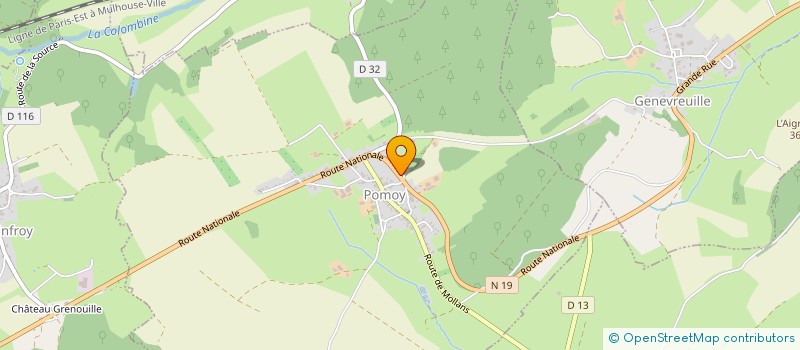 localisation de l'entreprise MADAME MONIQUE BASSIN  POMOY