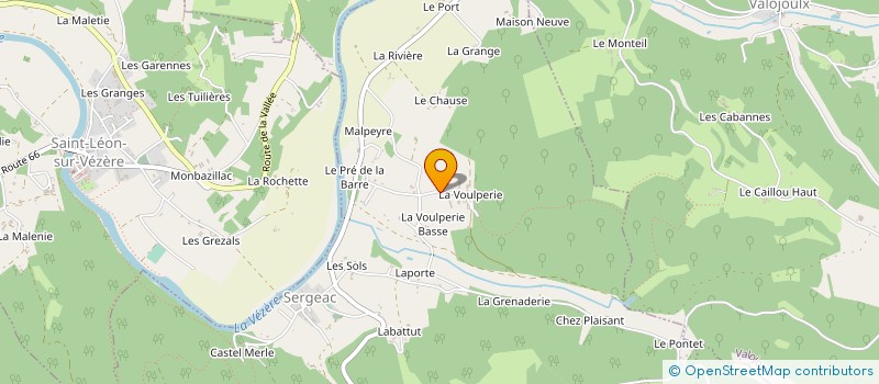localisation de l'entreprise MADAME MONIQUE BASUYAU à SERGEAC