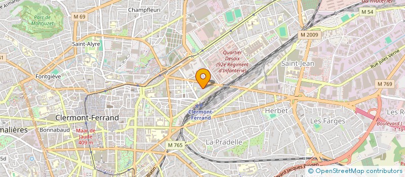 localisation de l'entreprise MADAME MONIQUE BATH  CLERMONT-FERRAND