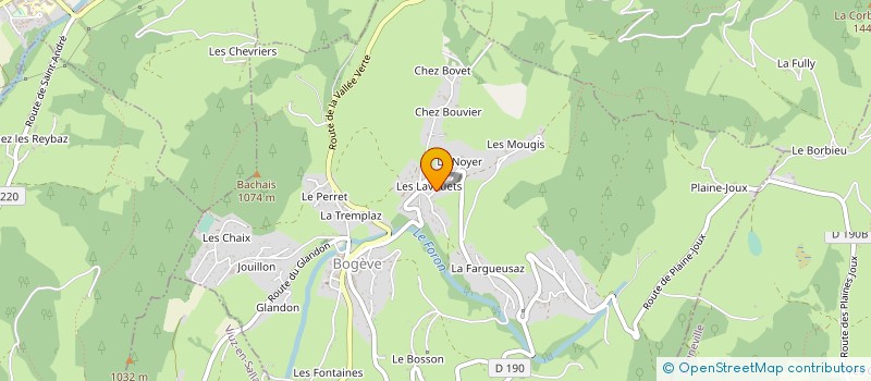 localisation de l'entreprise MADAME MONIQUE BAUD GRASSET  BOGEVE